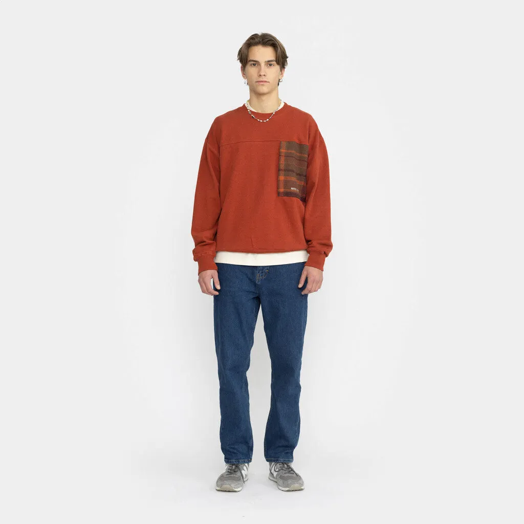 Loose Crewneck / 2762 - Darkred-melange sold by Revolution product image thumbnail 3
