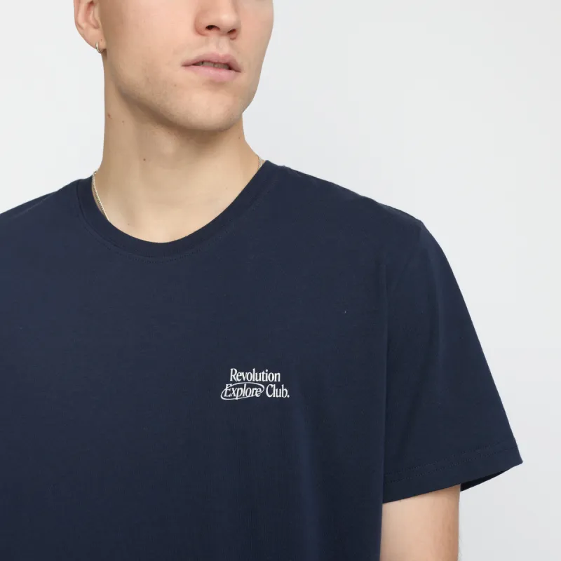 Printed T-shirt / 1374 HOR - Navy sold by Revolution
