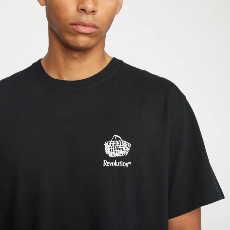 Printed T-shirt / 1375 CAR - Black sold by Revolution