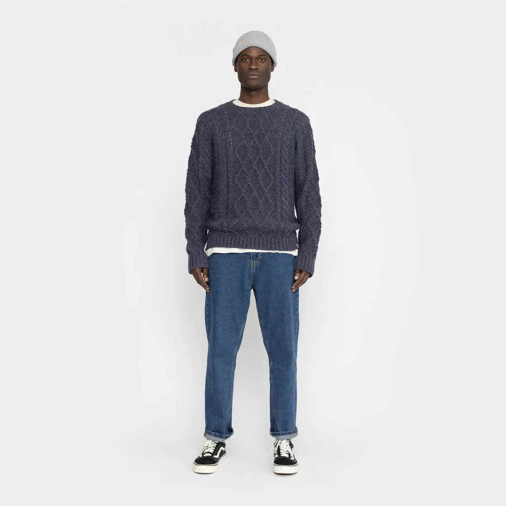 Cable knit sweather / 6585 - Navy sold by Revolution product image thumbnail 2