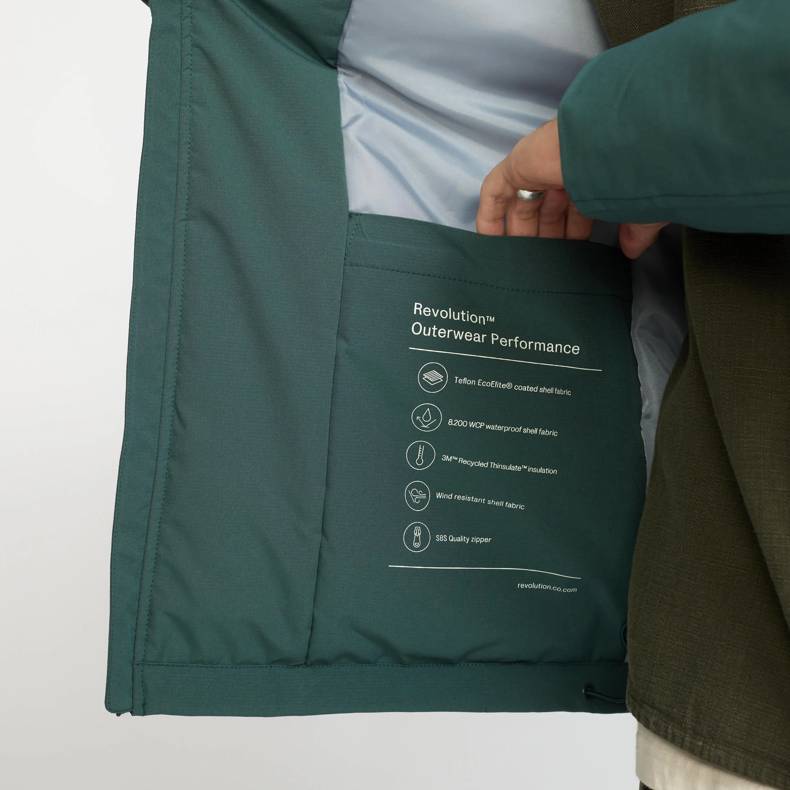 Winter Tech Jacket / 7856 - Darkgreen sold by Revolution product image thumbnail 5