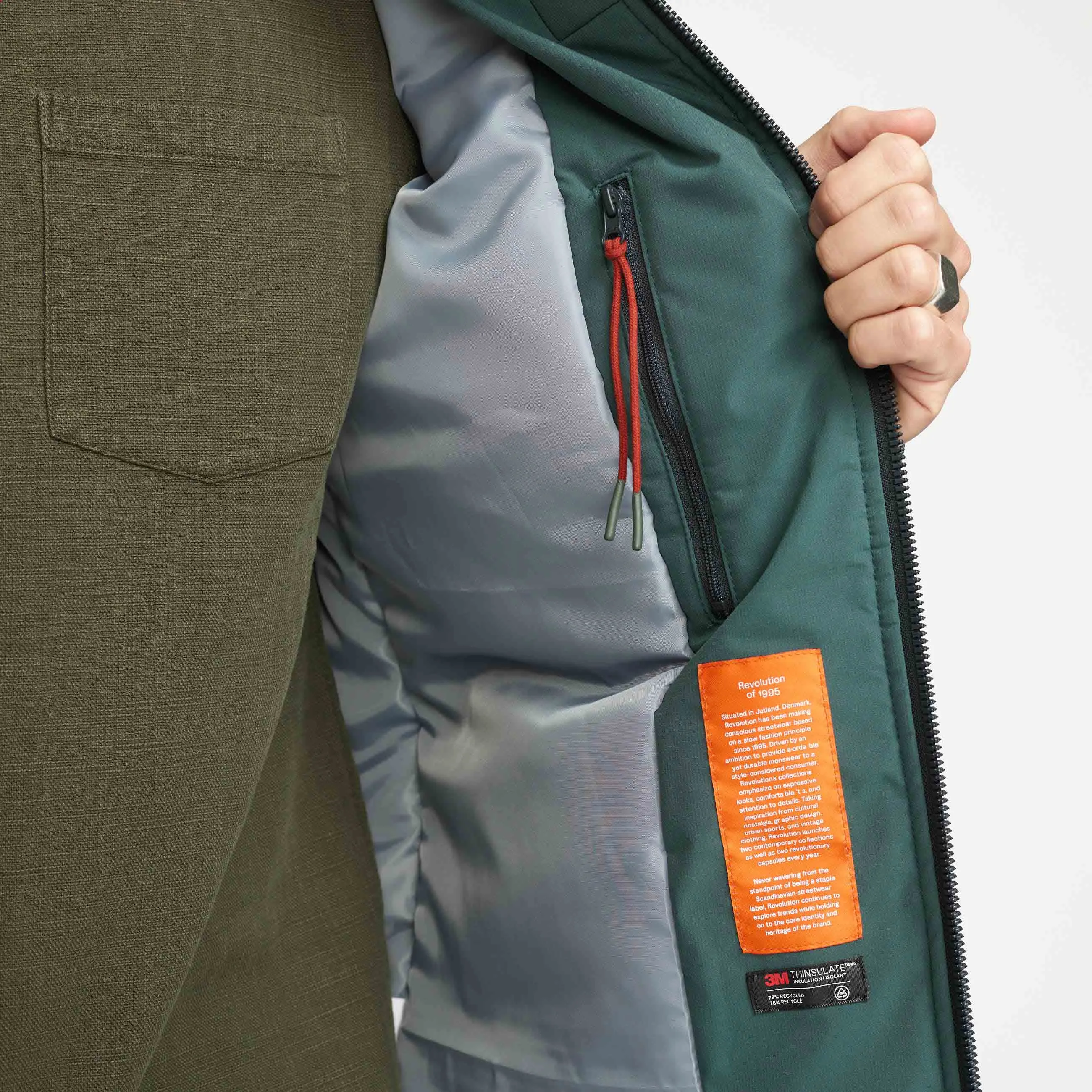 Winter Tech Jacket / 7856 - Darkgreen sold by Revolution product image thumbnail 4