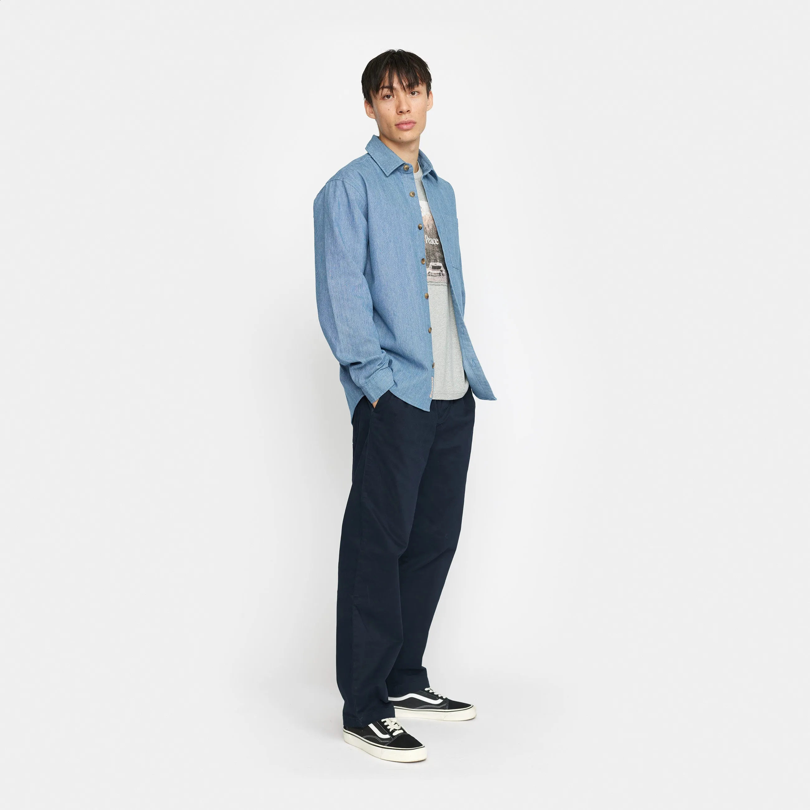Loose Shirt / 3115 - Blue sold by Revolution product image thumbnail 2
