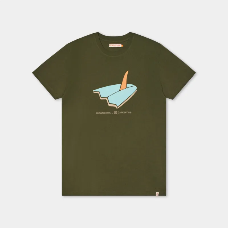 Regular t-shirt / 1369 BRE - Army sold by Revolution
