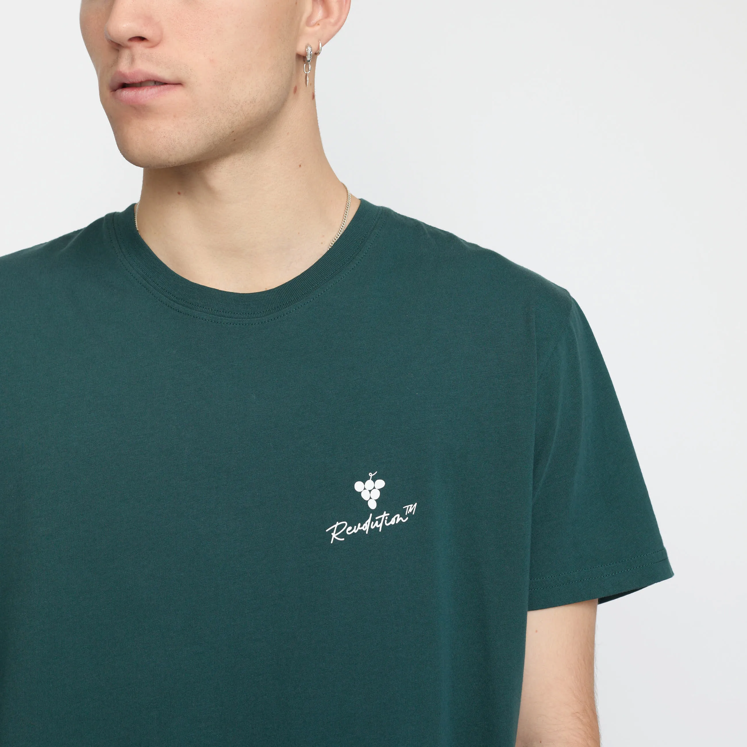 Printed T-shirt / 1374 GRA - Darkgreen sold by Revolution
