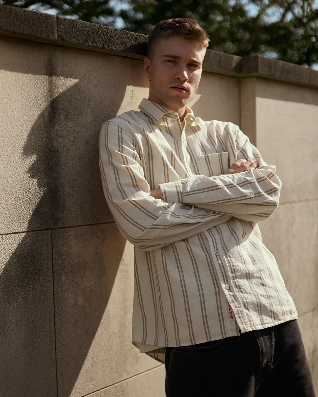 Loose Shirt / 3996 - Khaki sold by Revolution