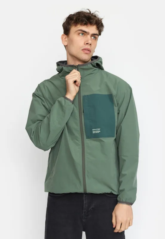 Hooded Track Jacket / 7838 - Dustgreen sold by Revolution