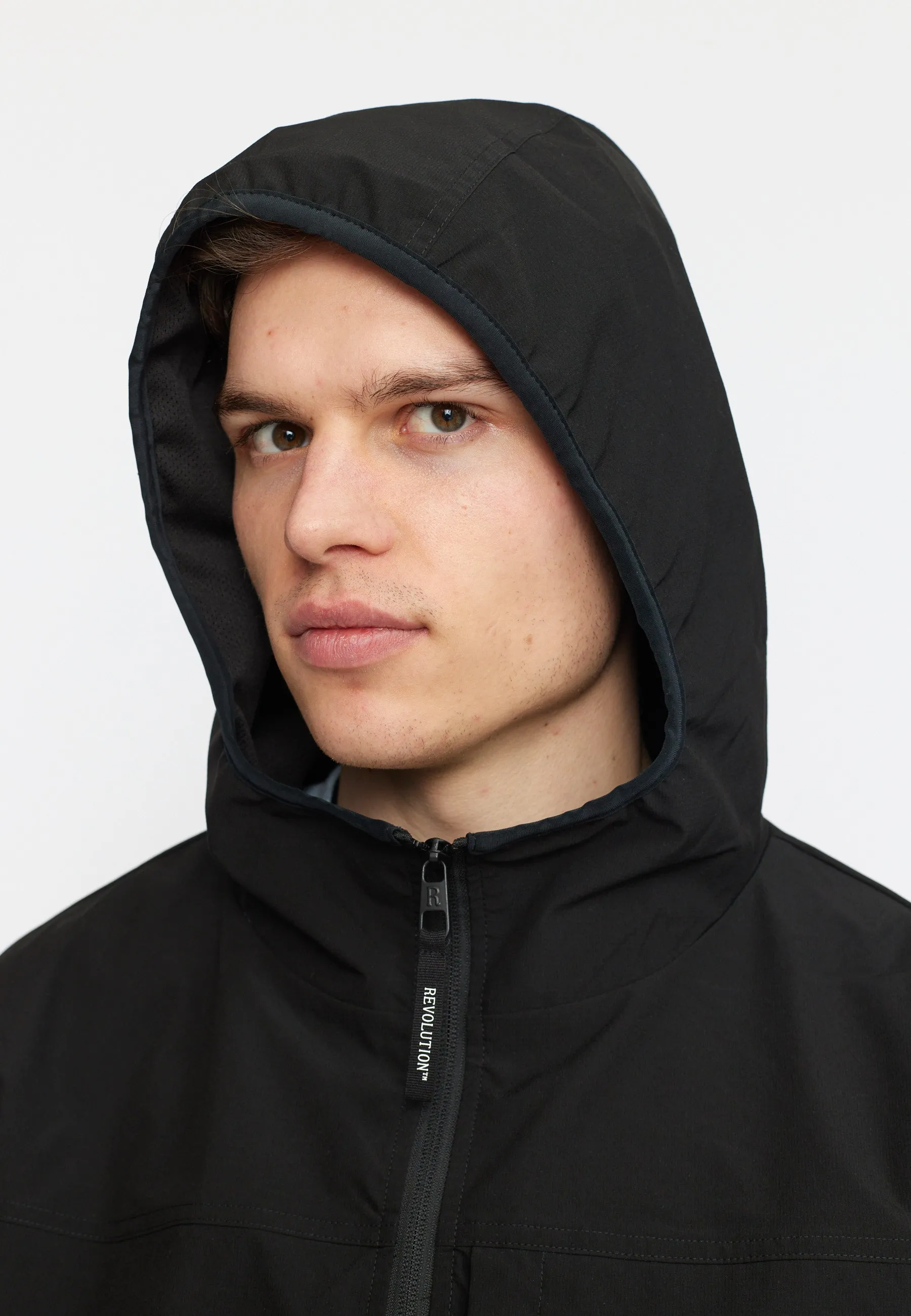 Hooded Track Jacket / 7838 - Black sold by Revolution product image thumbnail 5