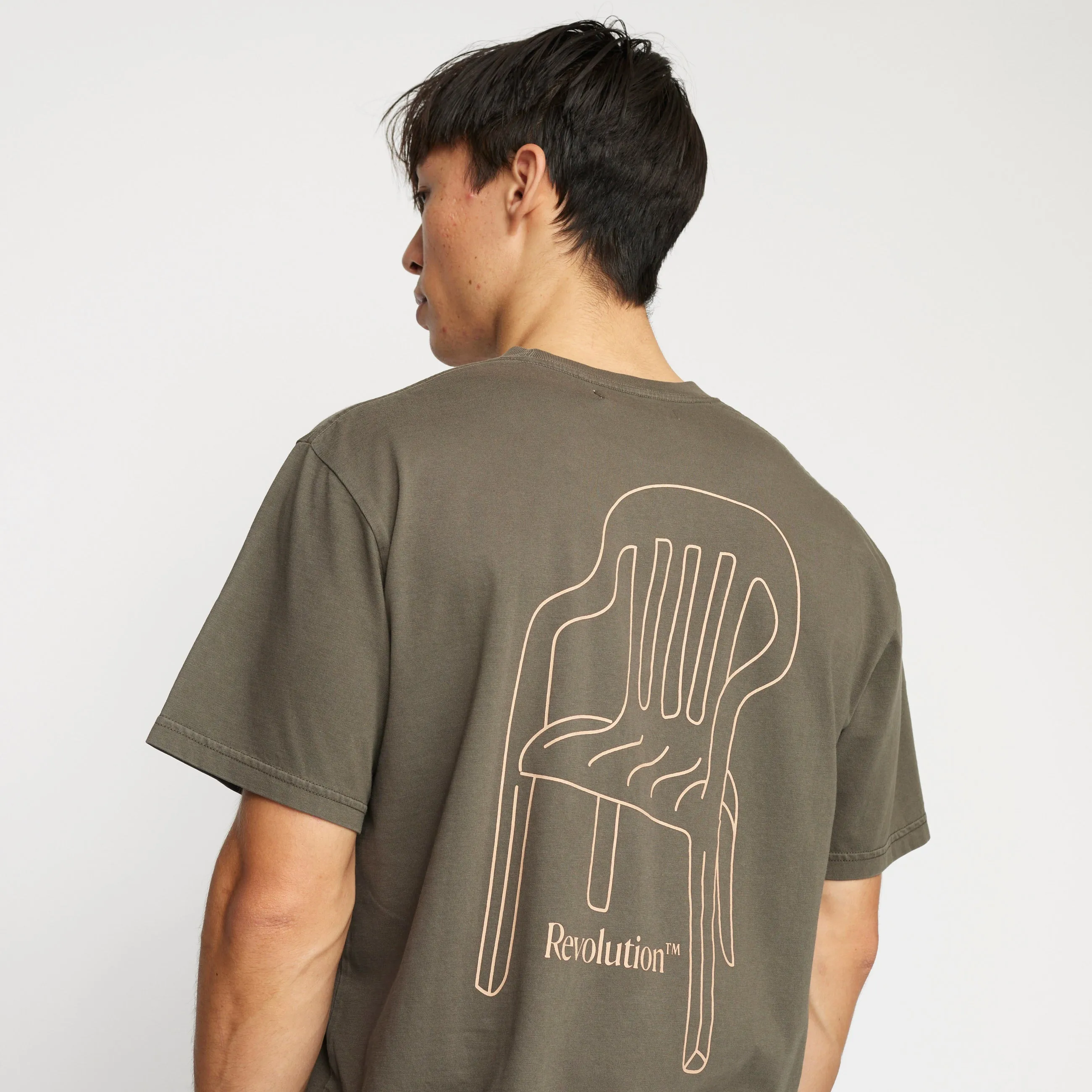 Printed T-shirt / 1376 CHA - Grey sold by Revolution