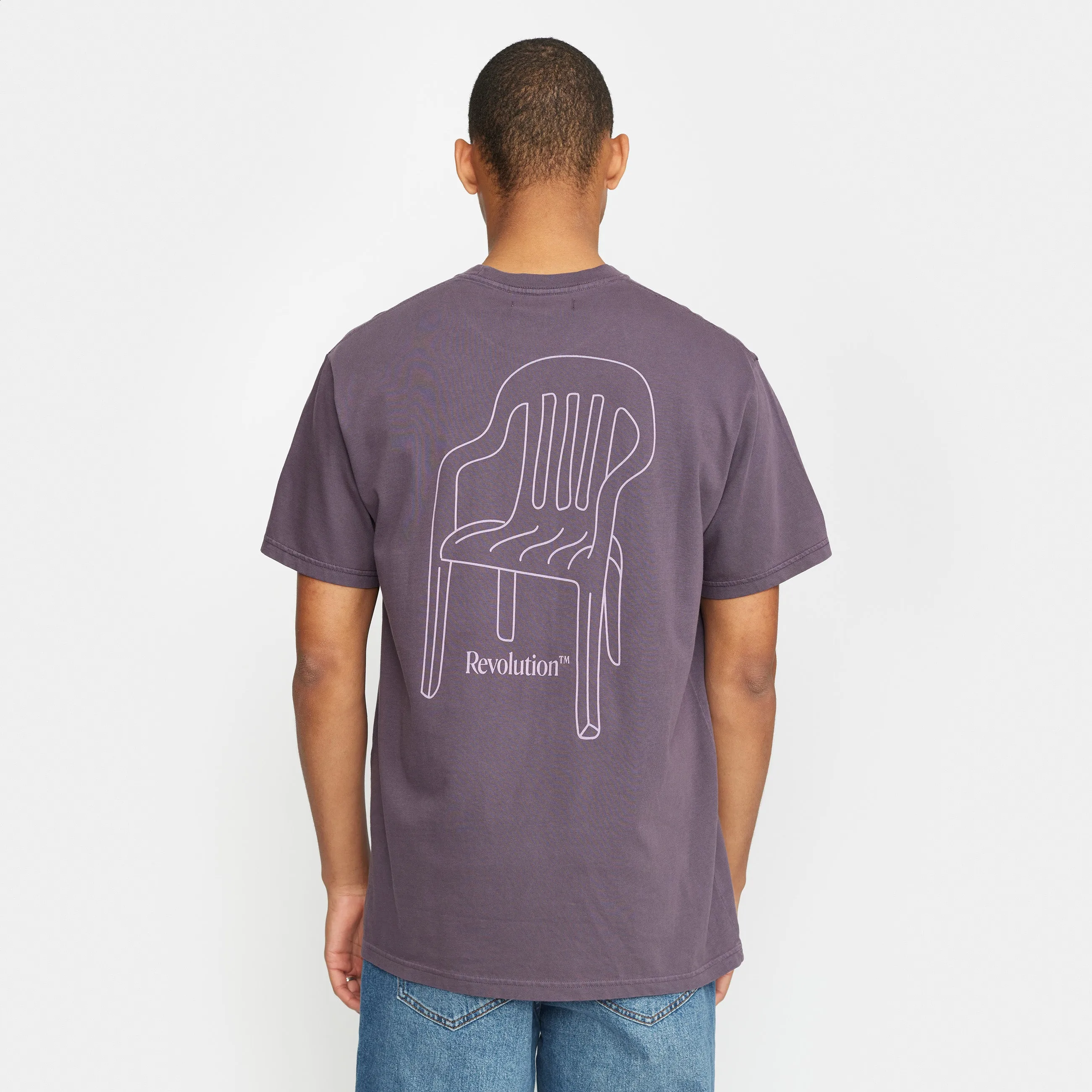 Printed T-shirt / 1376 CHA - Darkpurple sold by Revolution product image thumbnail 4