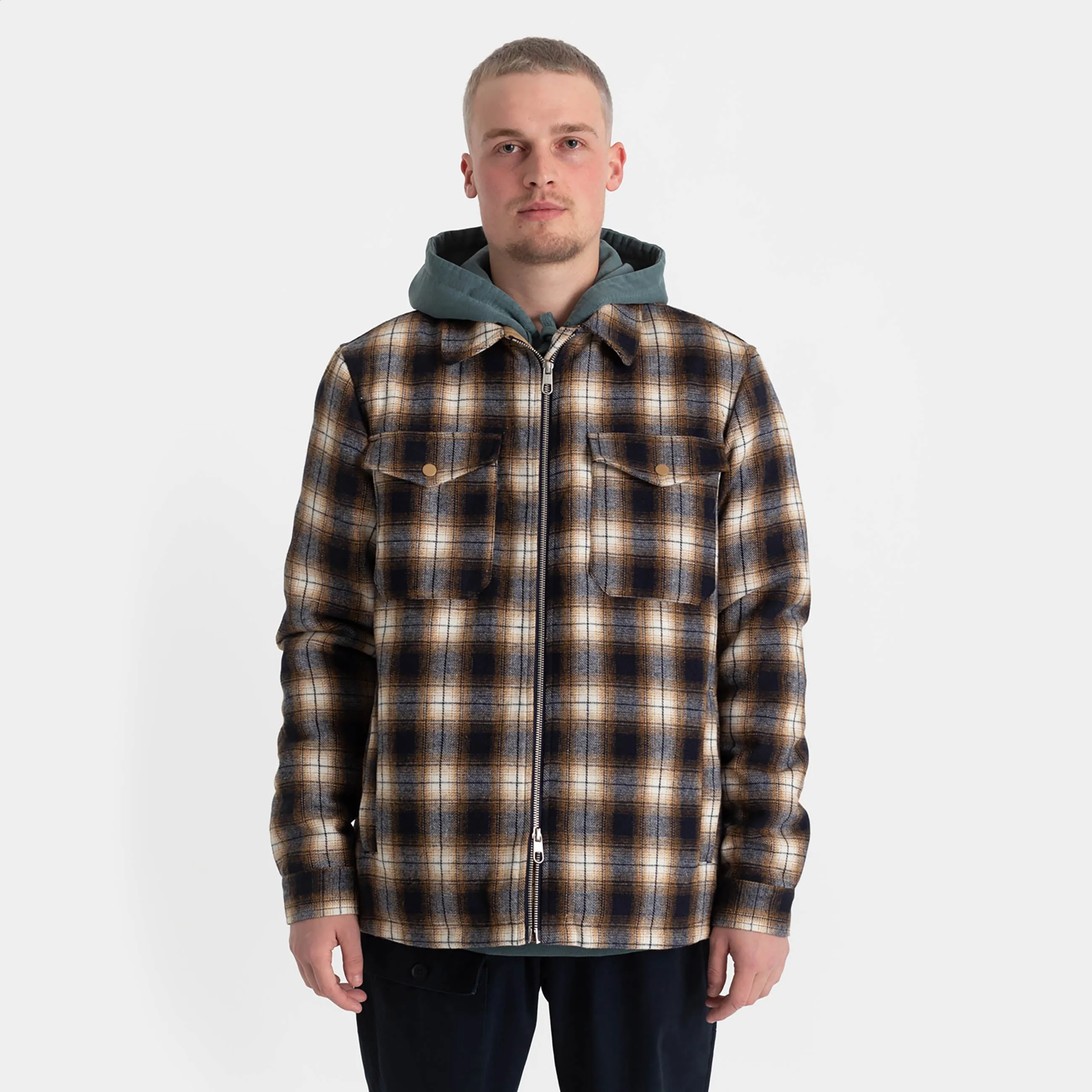 Padded Overshirt / 3878 - Navy sold by Revolution product image thumbnail 2