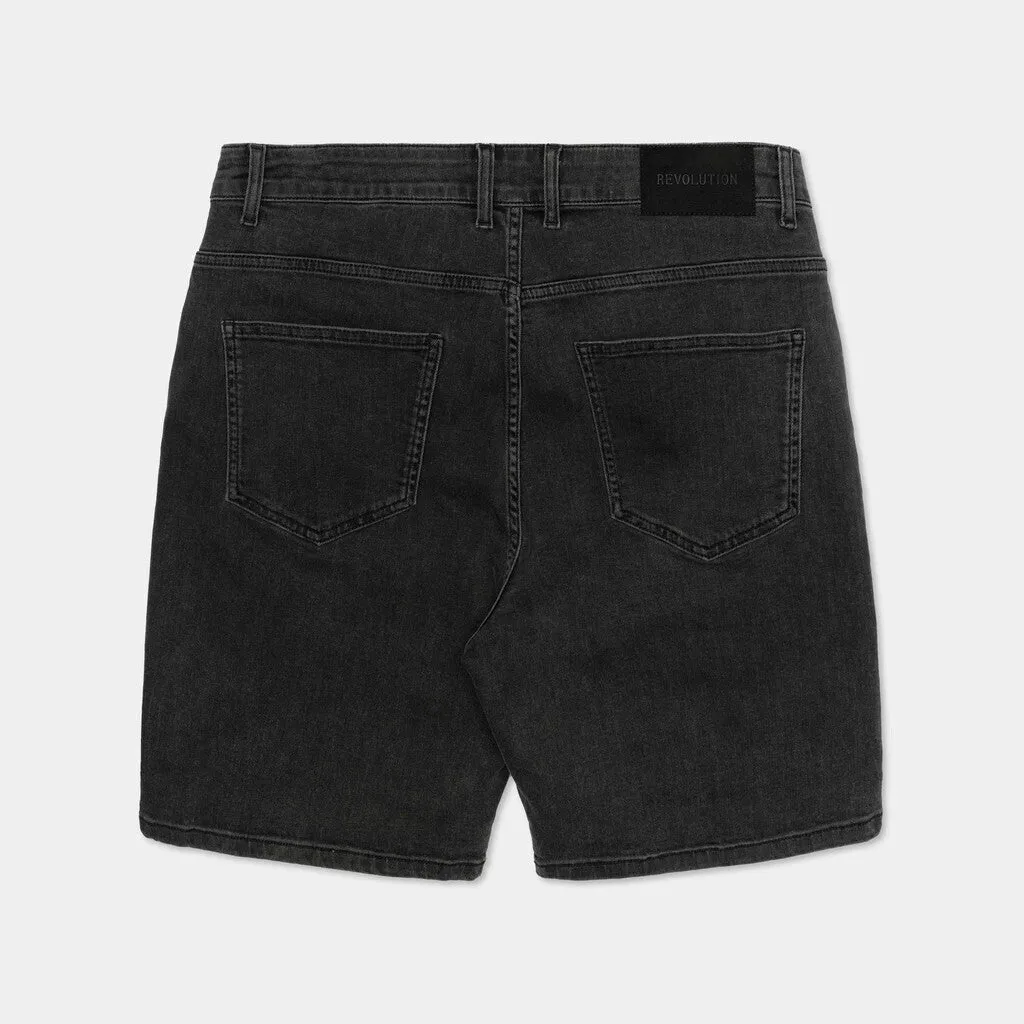 Loose-fit Denim Shorts / 5442 - Black sold by Revolution product image thumbnail 4