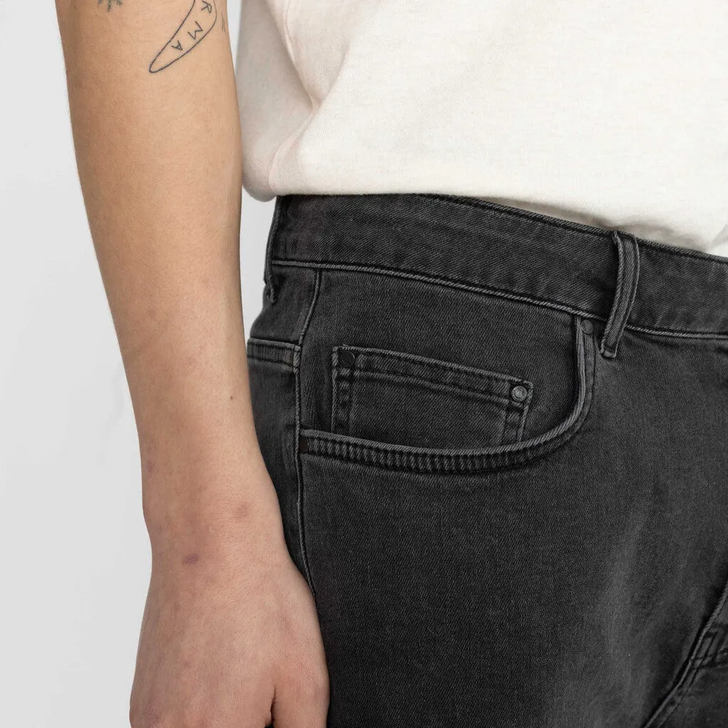 Loose-fit Denim Shorts / 5442 - Black sold by Revolution product image thumbnail 3