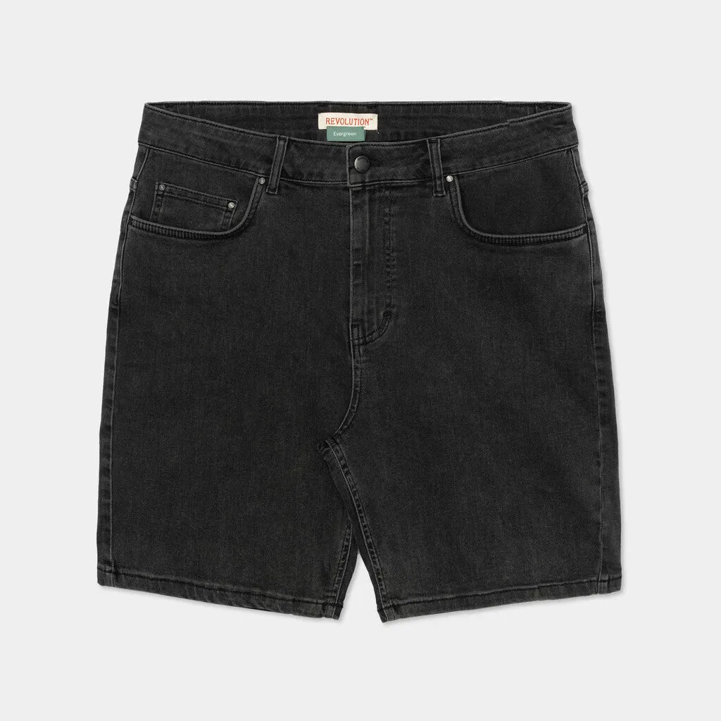 Loose-fit Denim Shorts / 5442 - Black sold by Revolution product image thumbnail 5