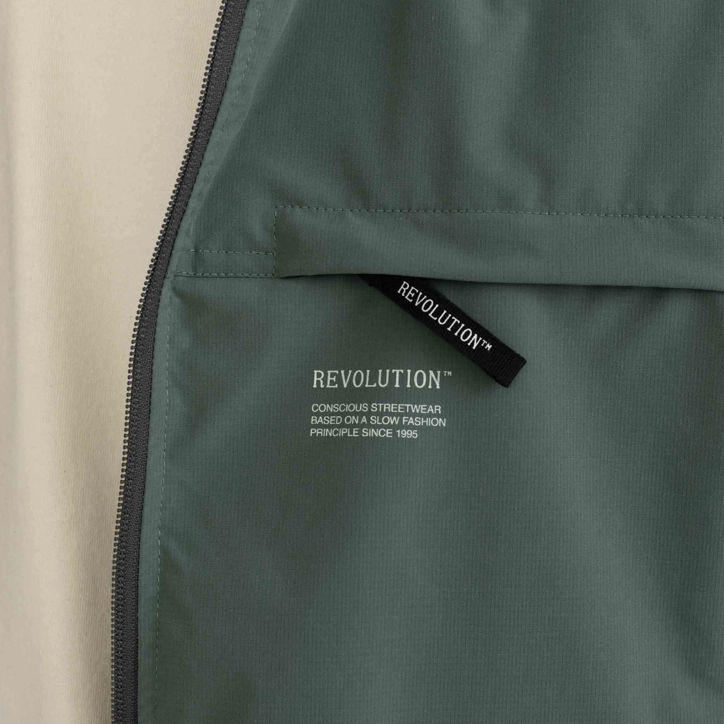 Track Jacket / 7840 - Dustgreen sold by Revolution product image thumbnail 3