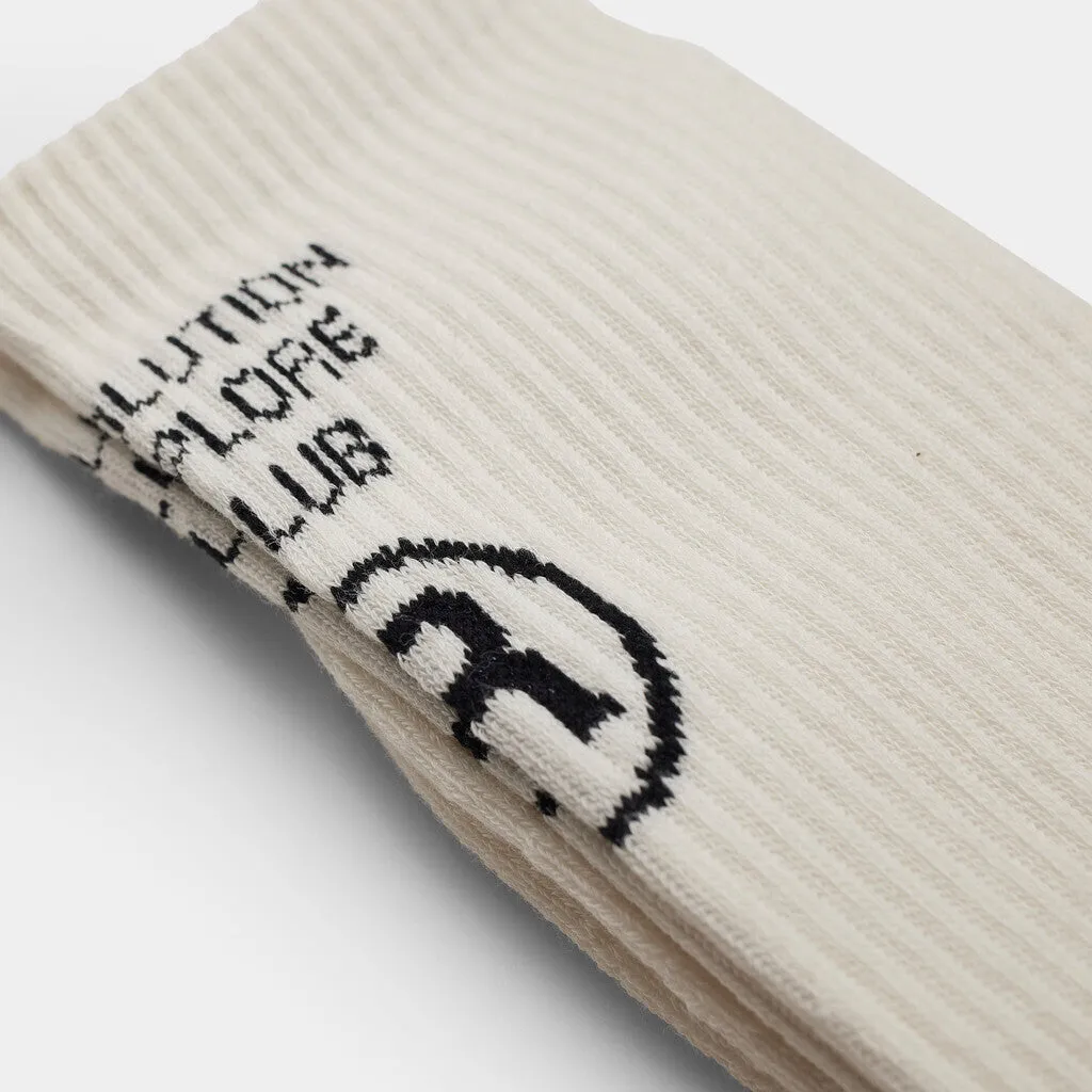 Jaquard Crew Sock / 8909 - White sold by Revolution product image thumbnail 3