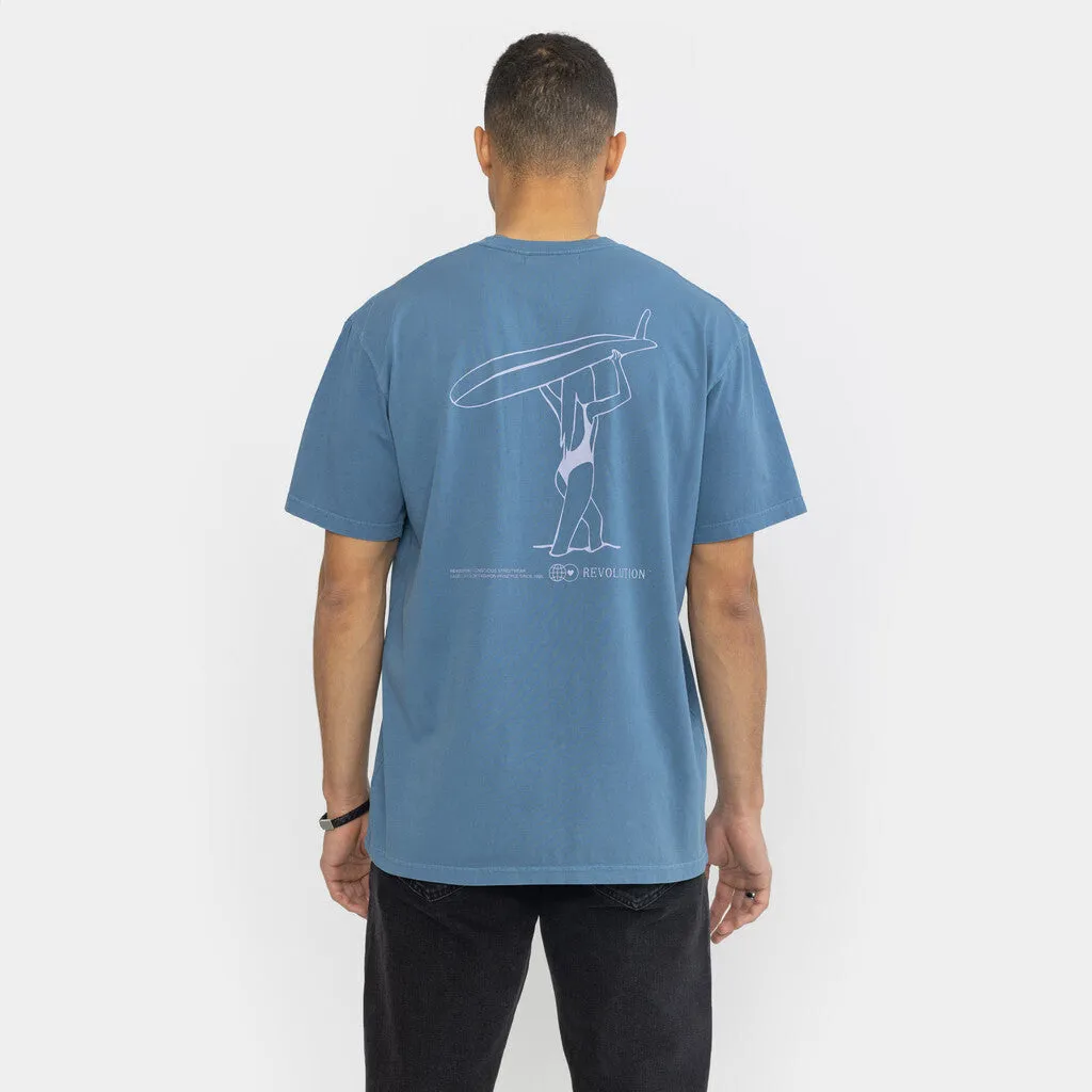 Loose T-shirt / 1345 AQU - Blue sold by Revolution product image thumbnail 5