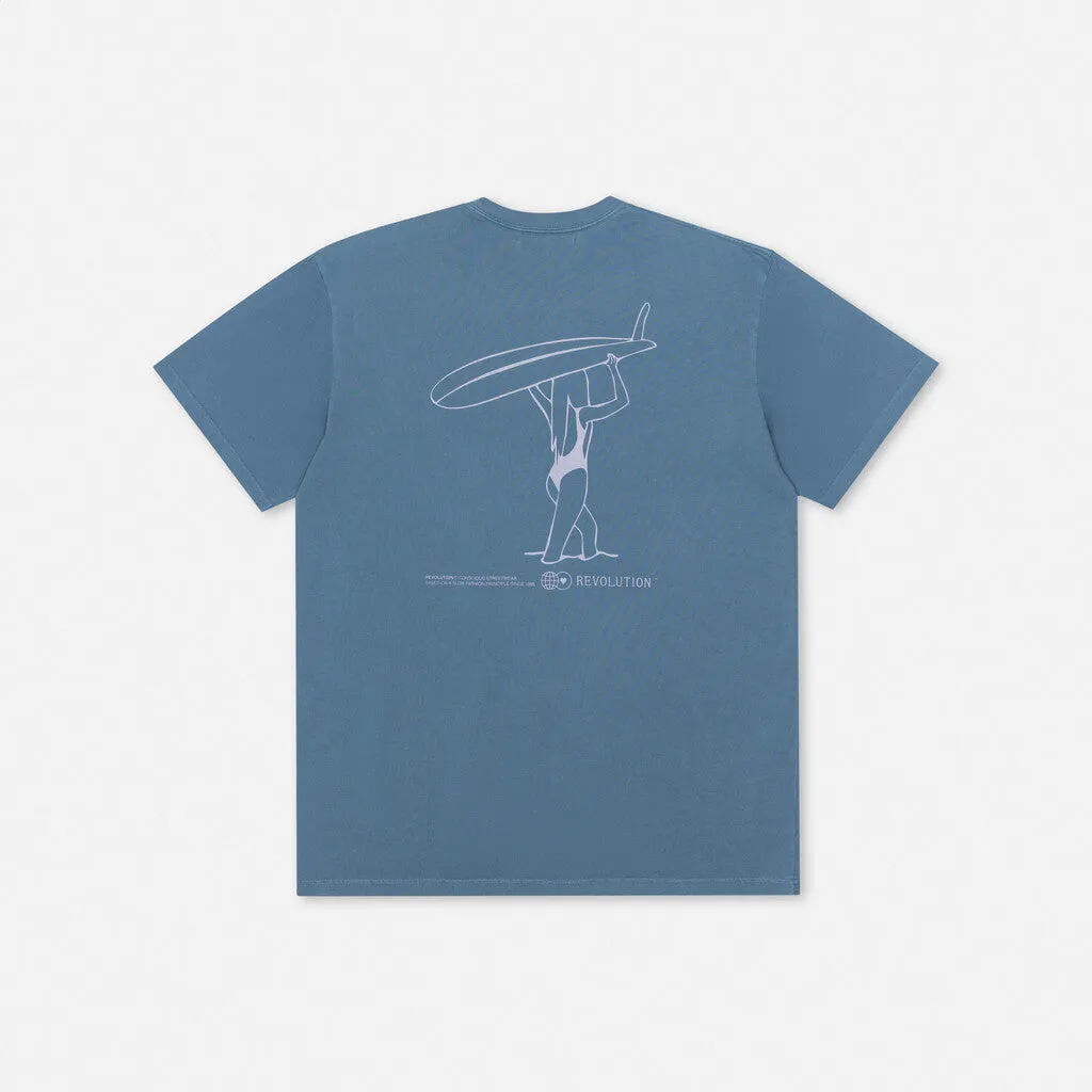 Loose T-shirt / 1345 AQU - Blue sold by Revolution product image thumbnail 2