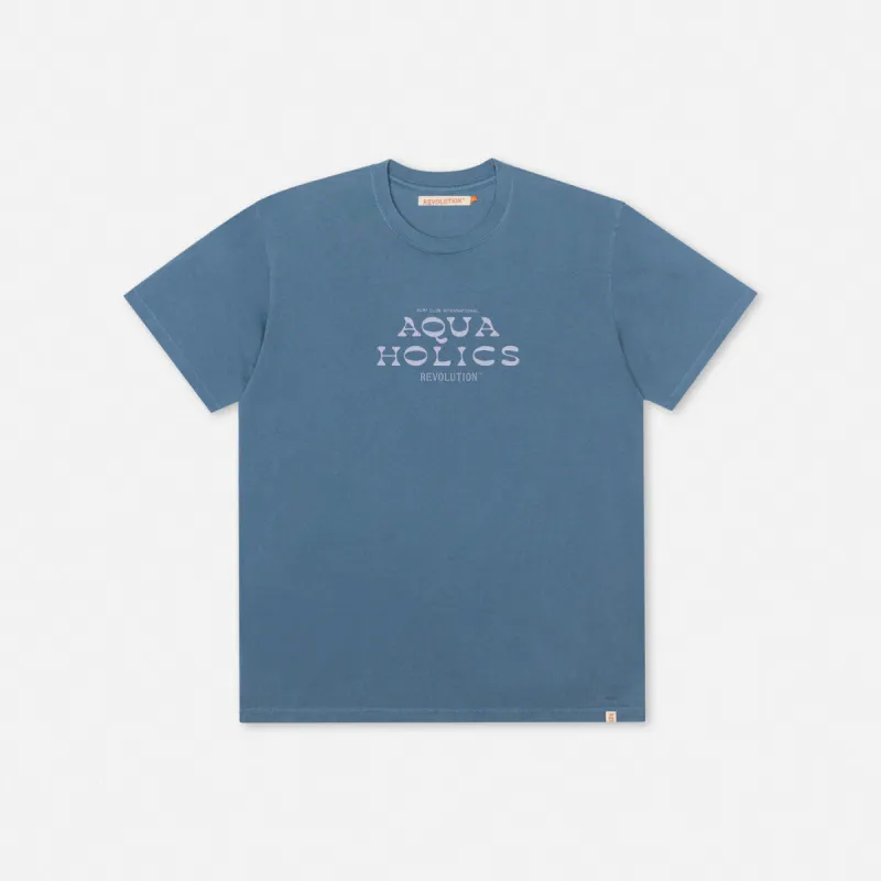 Loose T-shirt / 1345 AQU - Blue sold by Revolution