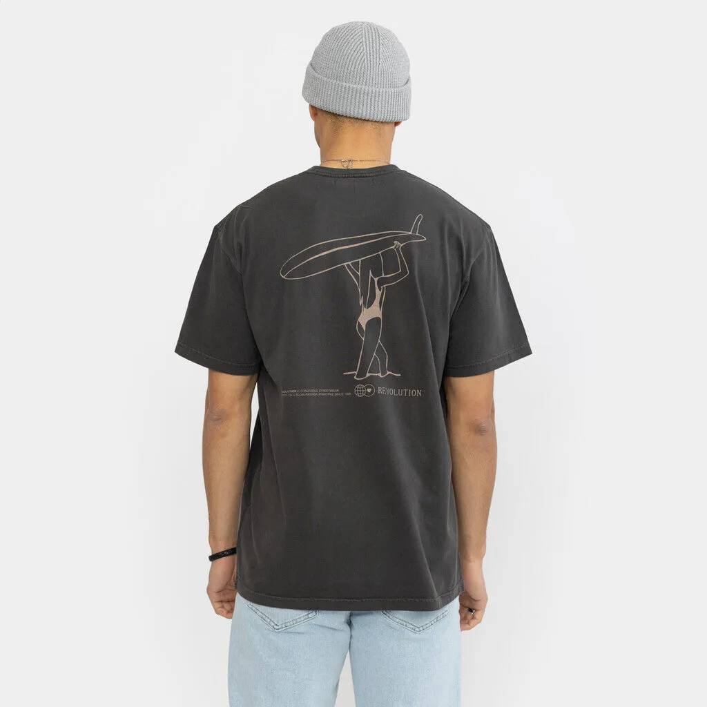 Loose T-shirt / 1345 AQU - Black sold by Revolution product image thumbnail 5