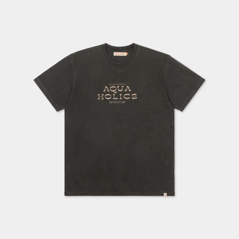 Loose T-shirt / 1345 AQU - Black sold by Revolution
