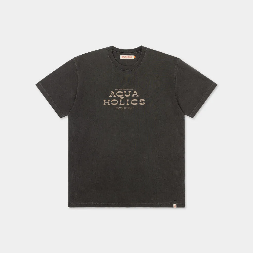 Loose T-shirt / 1345 AQU - Black sold by Revolution