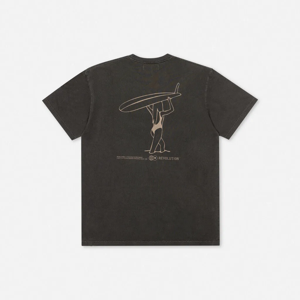 Loose T-shirt / 1345 AQU - Black sold by Revolution product image thumbnail 2