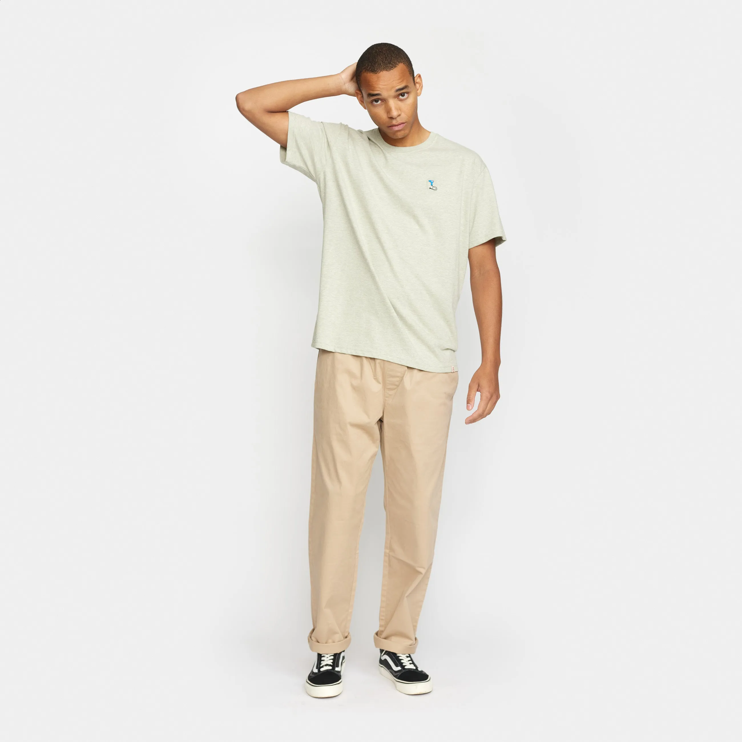 Application T-Shirt / 1378 GLU - Lightgreen-melange sold by Revolution product image thumbnail 4