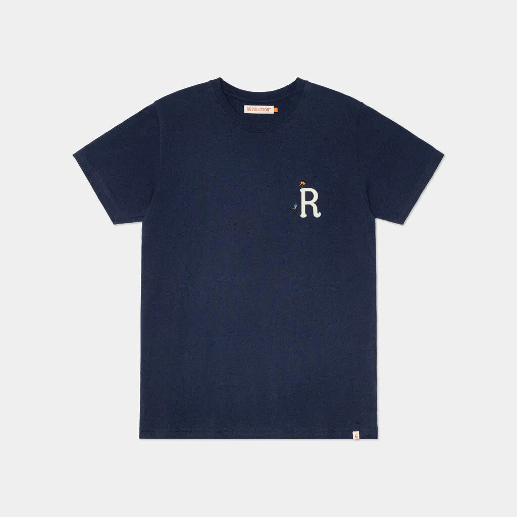 Regular T-shirt / 1328 CLI - Navy-melange sold by Revolution