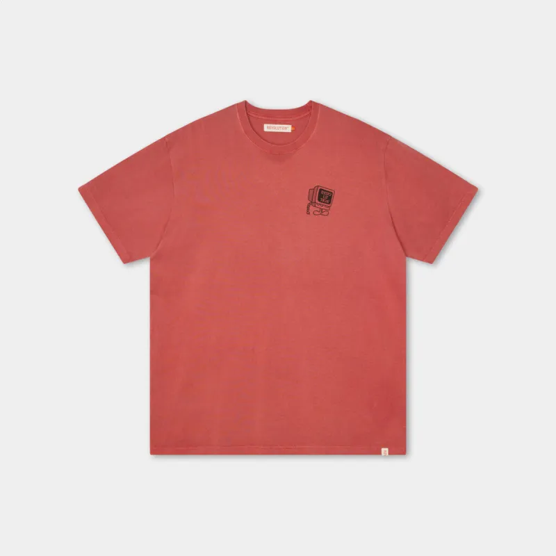 Loose T-shirt / 1372 UNP - Red sold by Revolution
