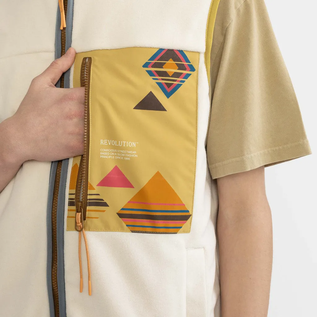 Fleece Vest / 7842 - Offwhite sold by Revolution product image thumbnail 3