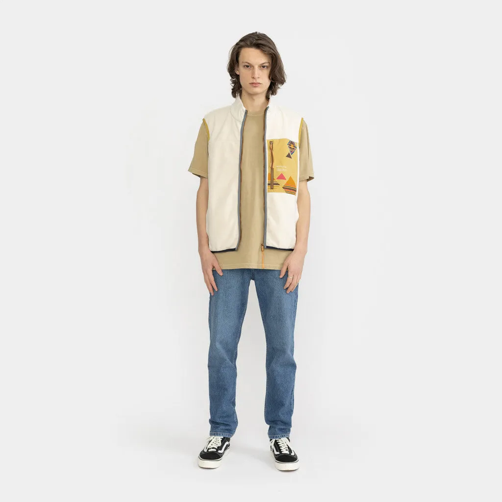 Fleece Vest / 7842 - Offwhite sold by Revolution