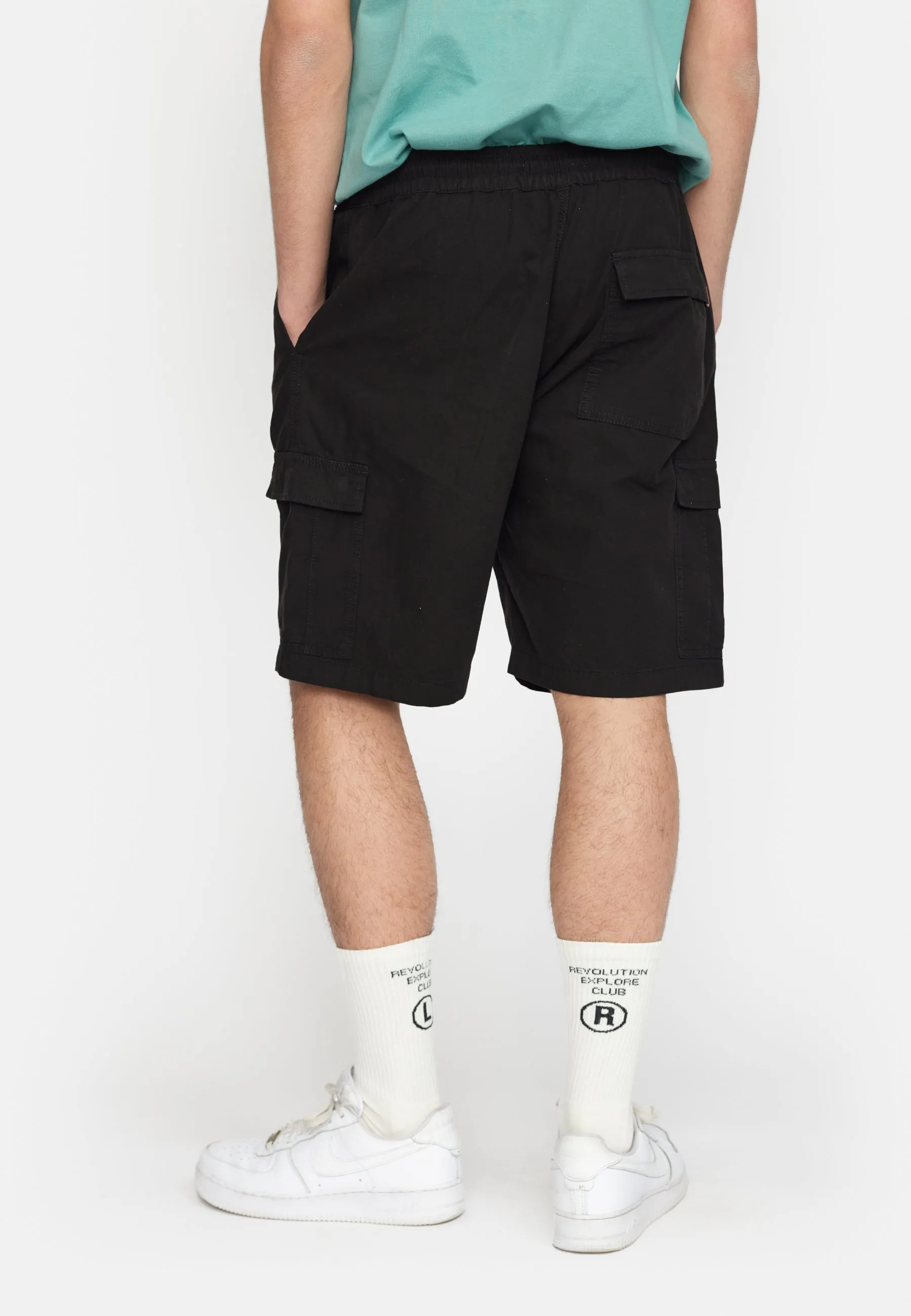 Loose Cargo Shorts / 4060 - Black sold by Revolution product image thumbnail 3