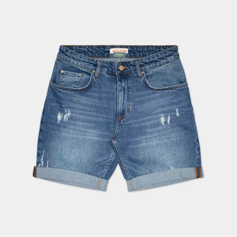 Regular Shorts / 5423 - Blue sold by Revolution