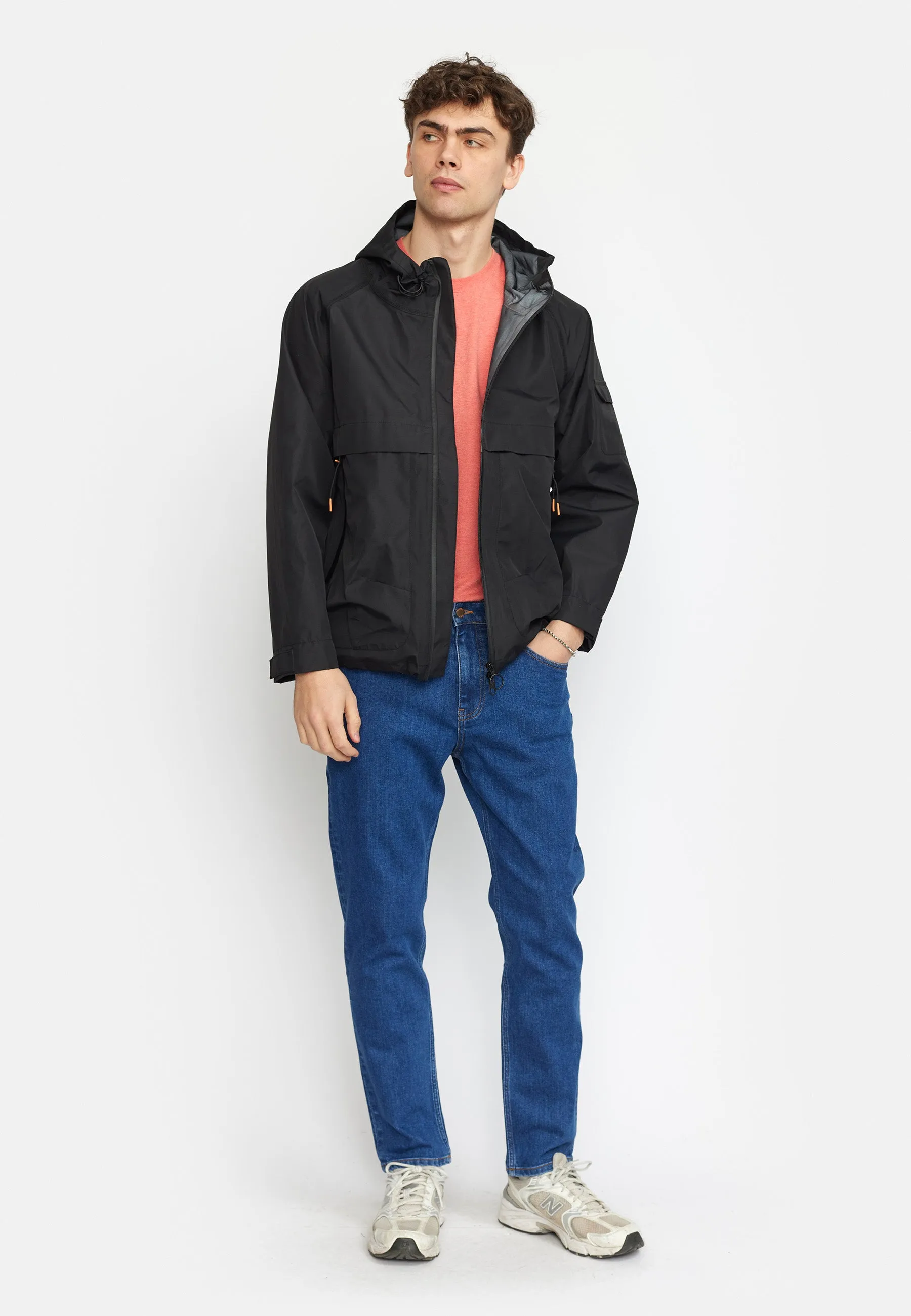 Hooded Tech Jacket / 7863 - Black sold by Revolution product image thumbnail 4