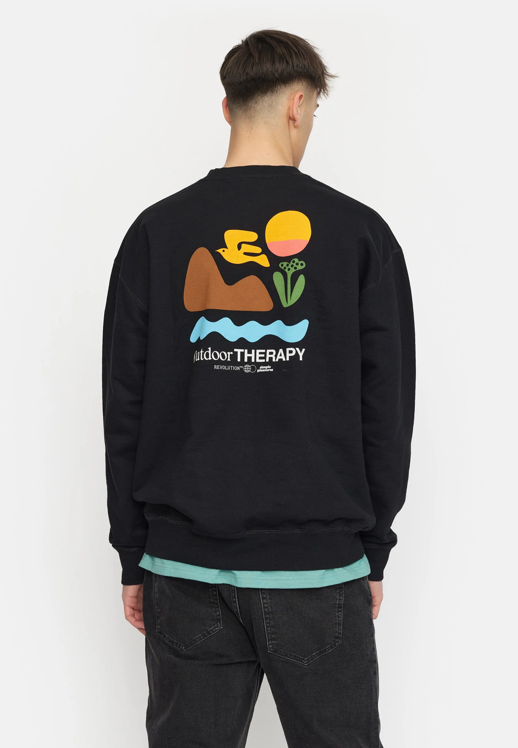 Printed Crewneck / 2786 THE - Black sold by Revolution product image thumbnail 5