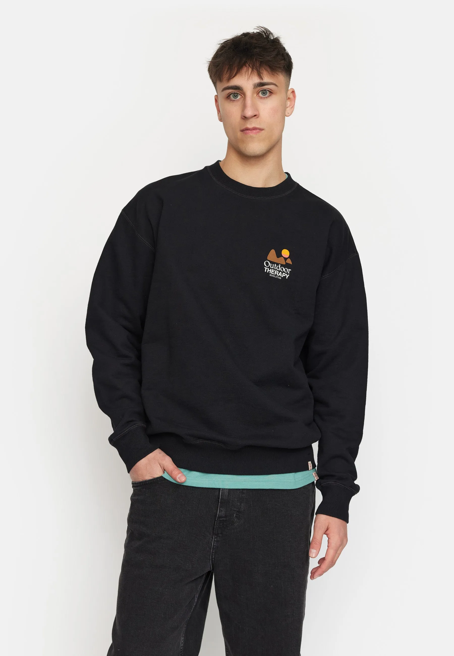 Printed Crewneck / 2786 THE - Black sold by Revolution product image thumbnail 4