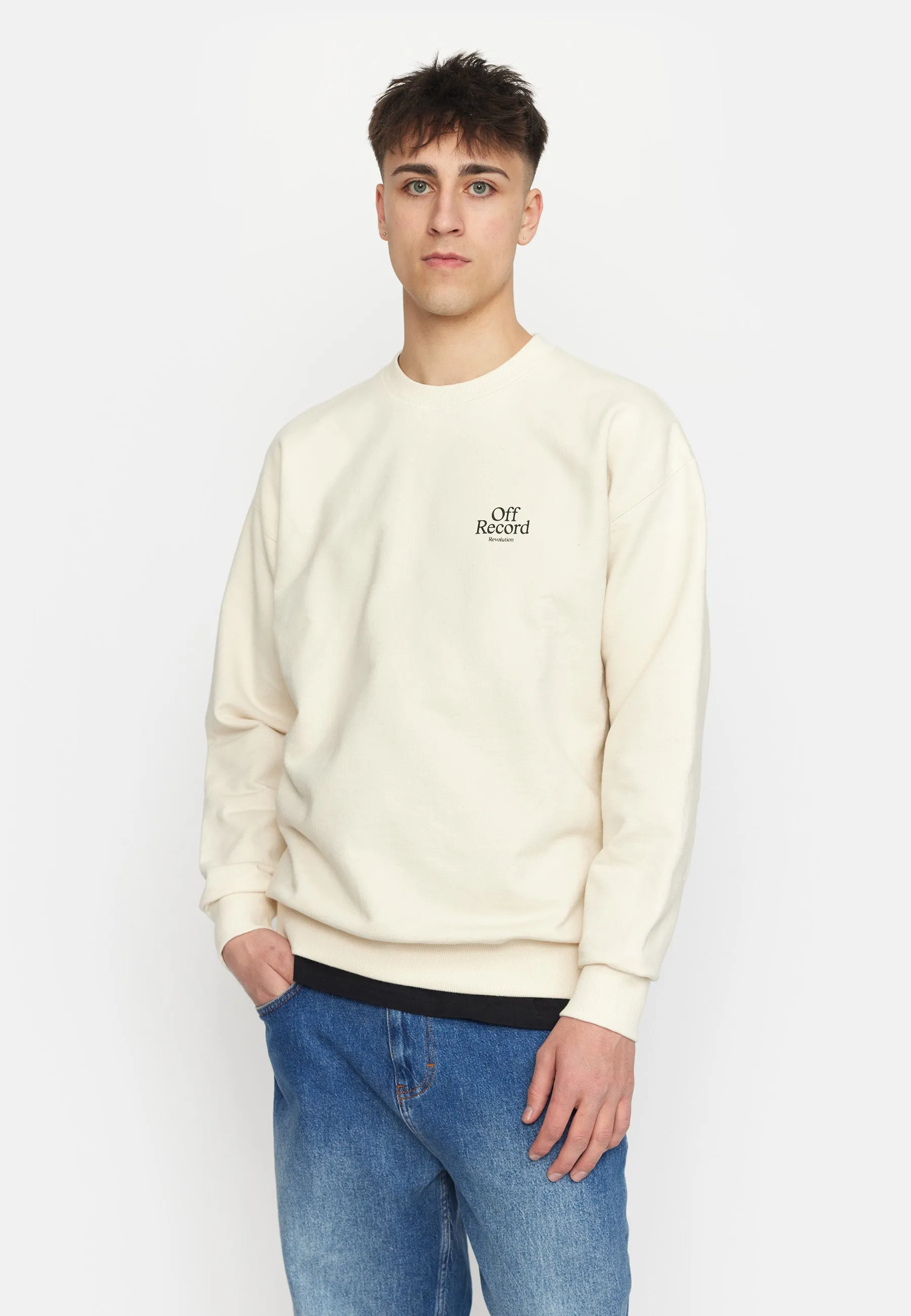 Printed Crewneck / 2786 REC - Offwhite sold by Revolution product image thumbnail 4