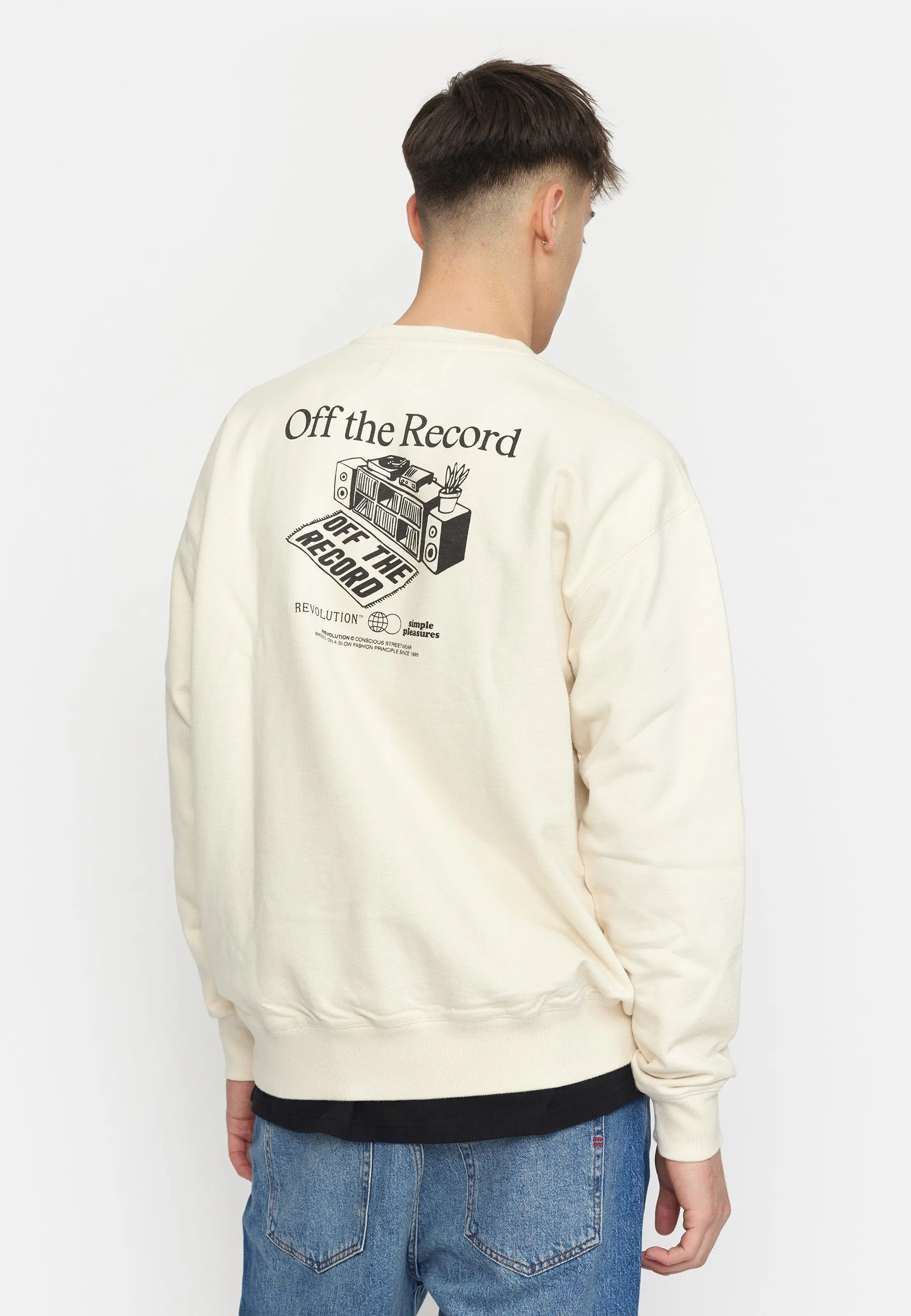 Printed Crewneck / 2786 REC - Offwhite sold by Revolution product image thumbnail 5