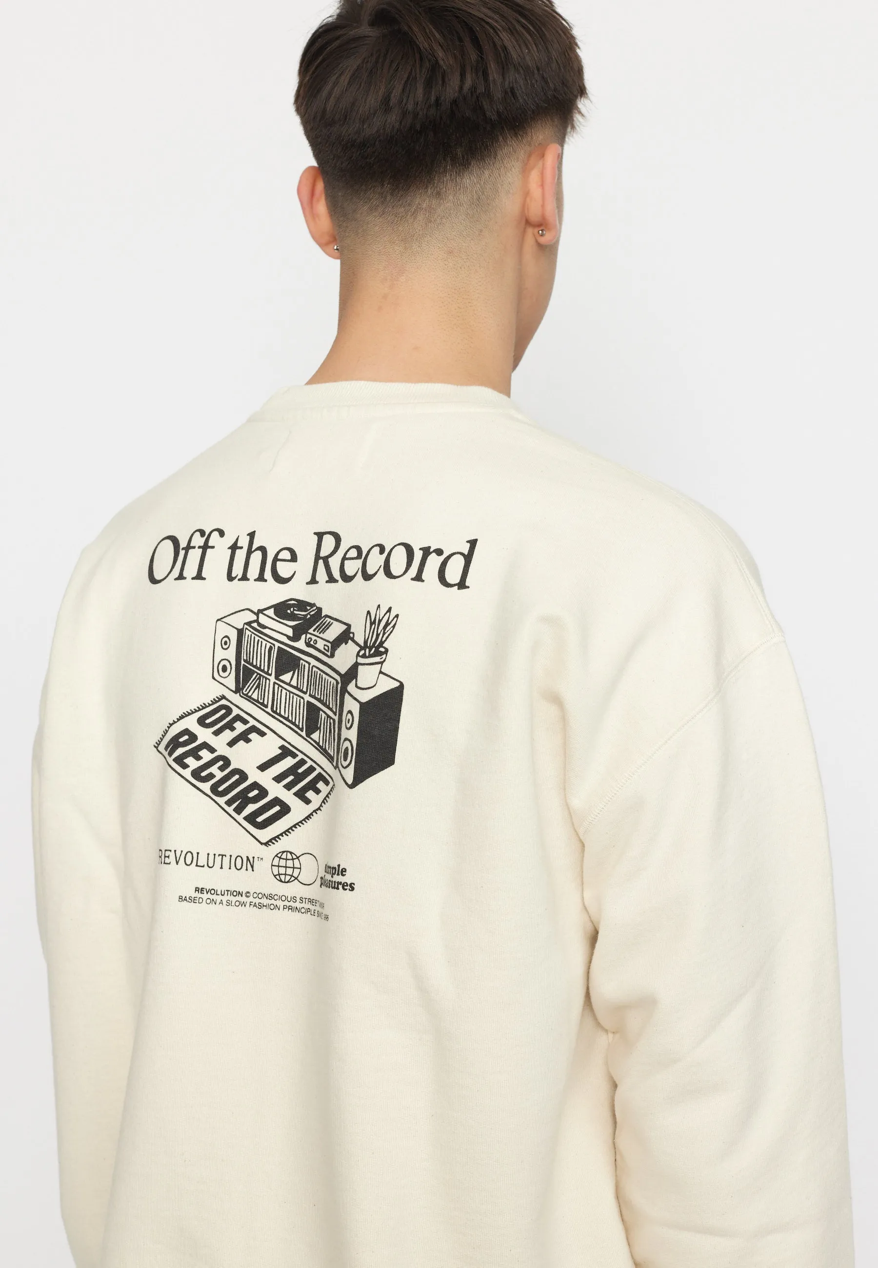 Printed Crewneck / 2786 REC - Offwhite sold by Revolution product image thumbnail 2