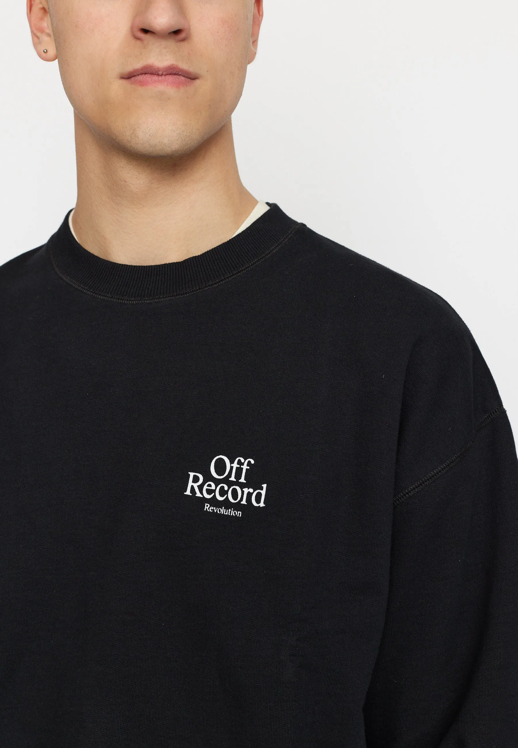 Printed Crewneck / 2786 REC - Black sold by Revolution