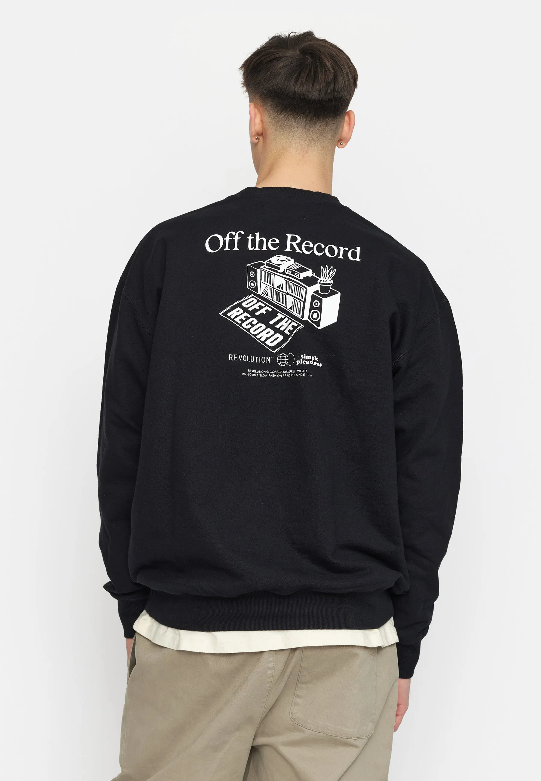 Printed Crewneck / 2786 REC - Black sold by Revolution product image thumbnail 5