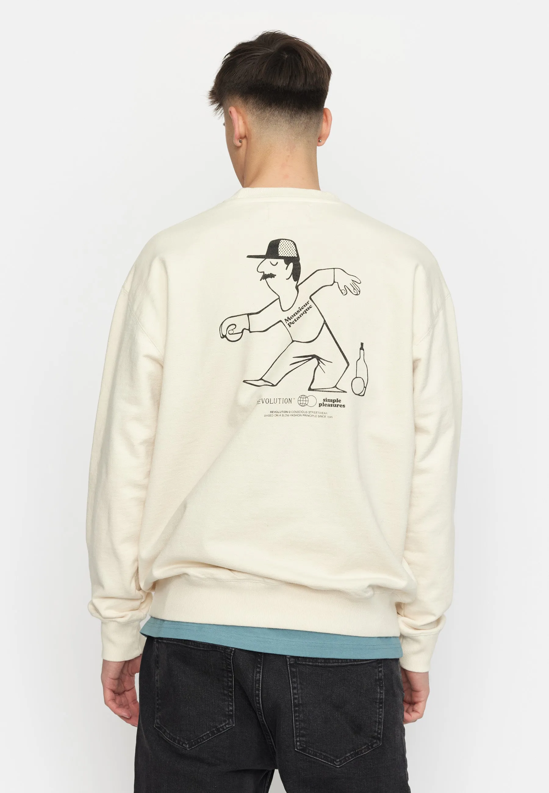 Printed Crewneck / 2786 PET - Offwhite sold by Revolution product image thumbnail 5