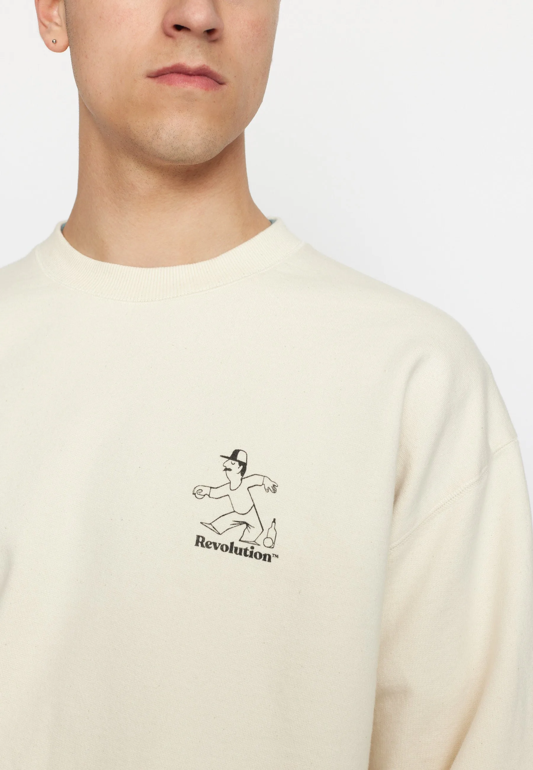 Printed Crewneck / 2786 PET - Offwhite sold by Revolution