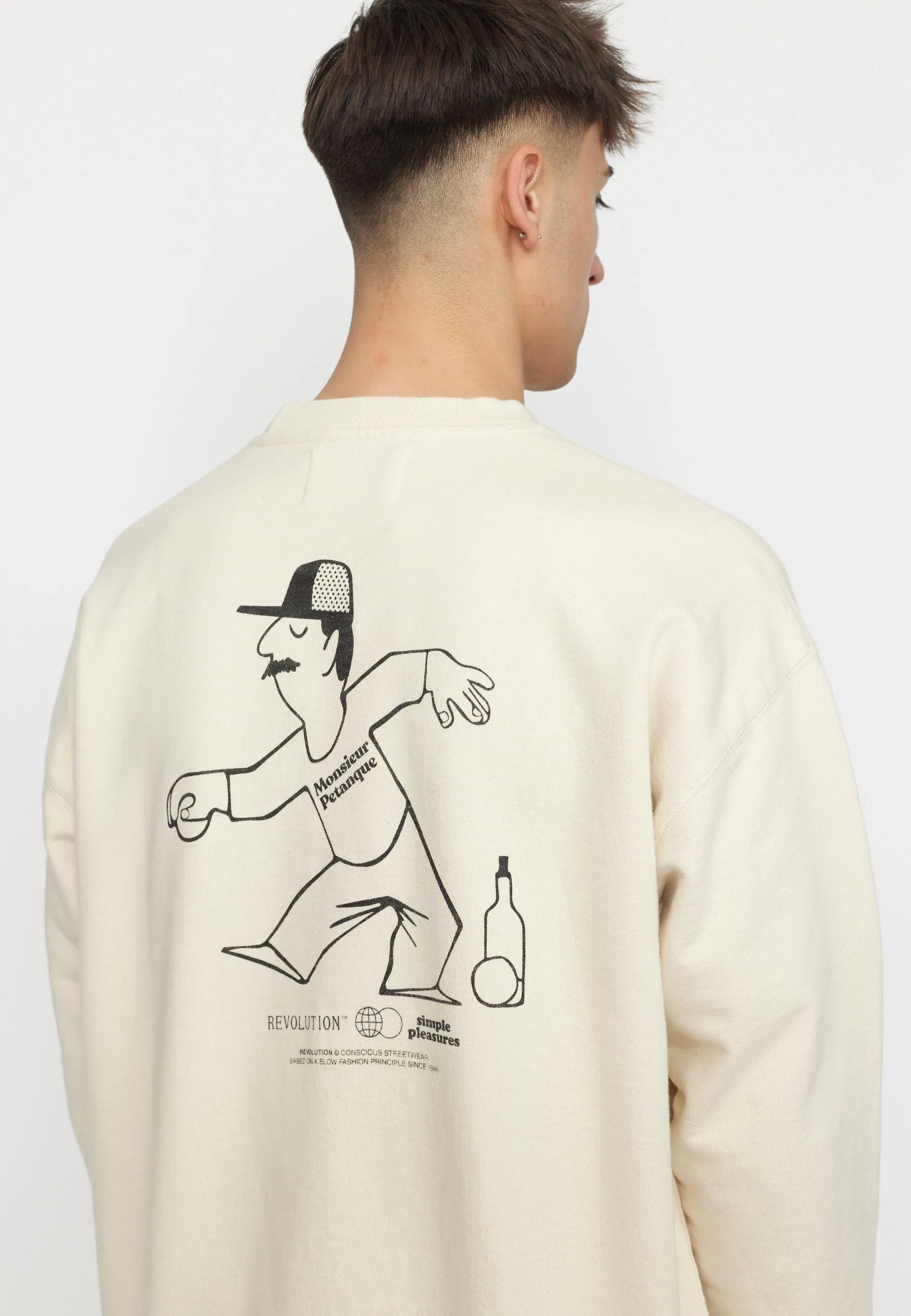 Printed Crewneck / 2786 PET - Offwhite sold by Revolution product image thumbnail 2