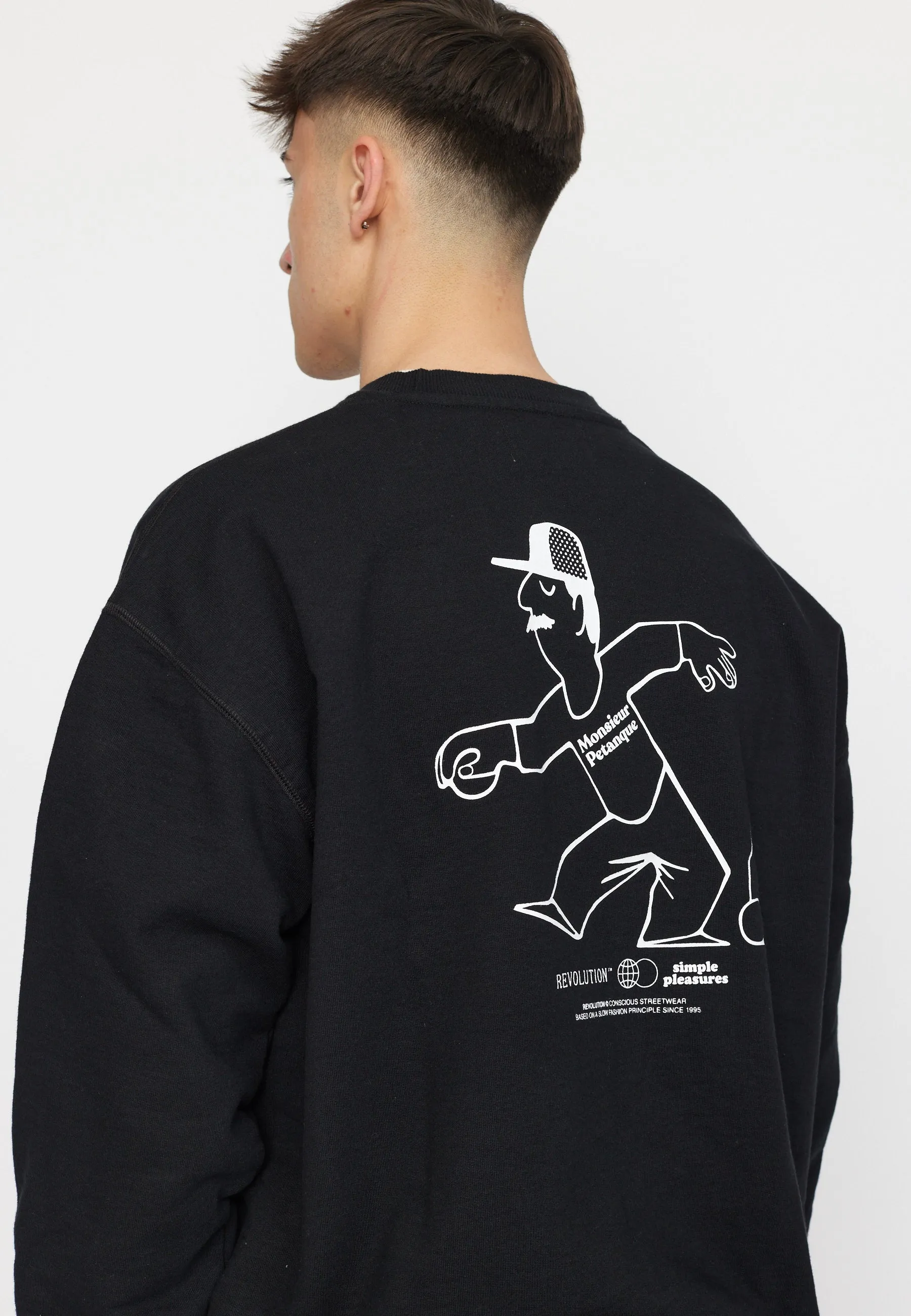 Printed Crewneck / 2786 PET - Black sold by Revolution product image thumbnail 2