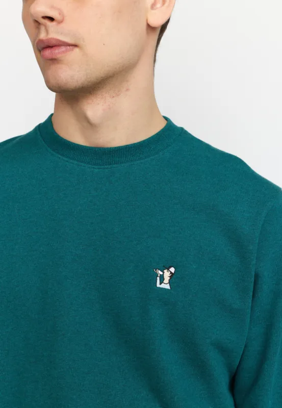 Application Sweatshirt / 2785 ZIP - Petrol sold by Revolution