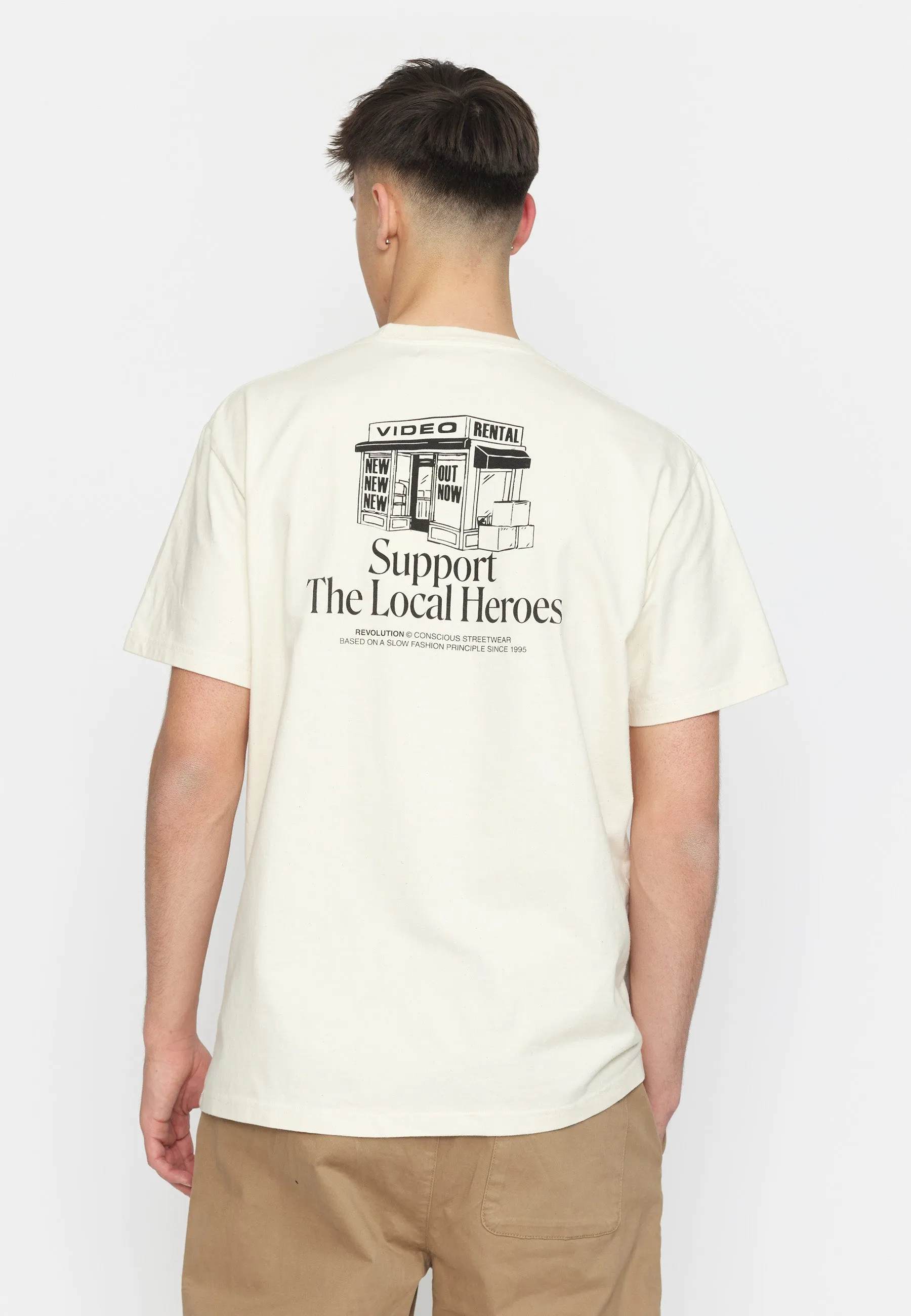 Printed T-shirt / 1387 VID - Offwhite sold by Revolution product image thumbnail 5