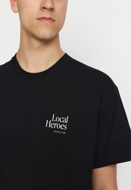 Printed T-shirt / 1387 VID - Black sold by Revolution
