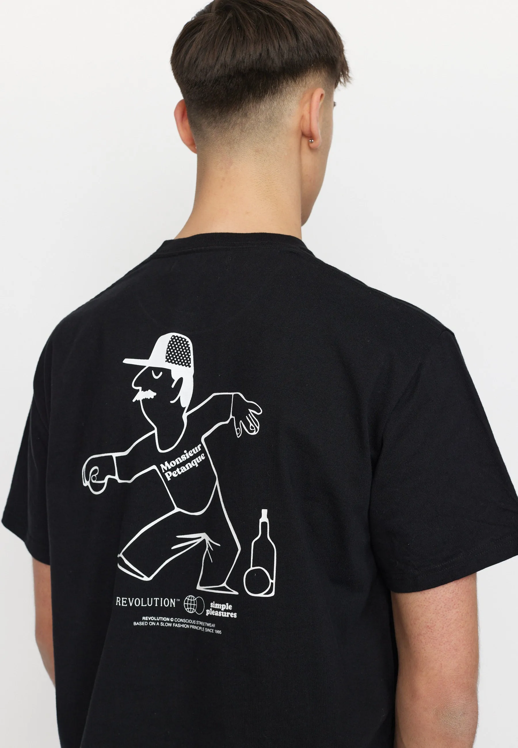 Printed T-shirt / 1387 PET - Black sold by Revolution product image thumbnail 2